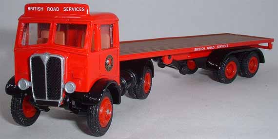 A.E.C. semi trailer flat bed -19601