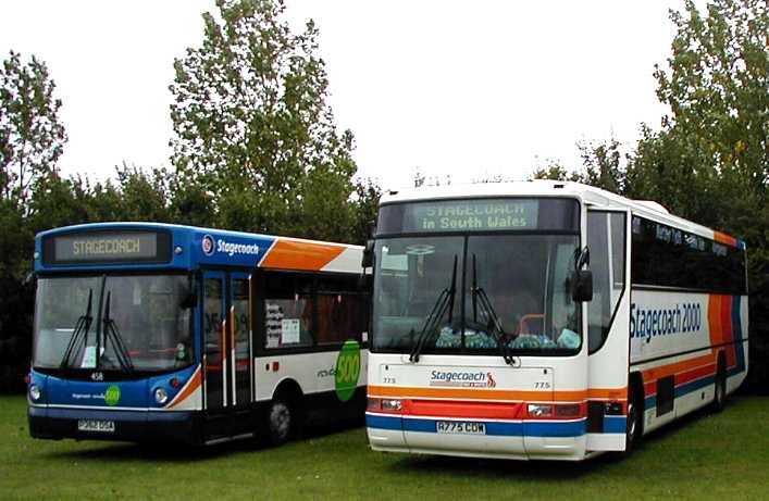 Stagecoach Red & White Volvo B10M Plaxton 775