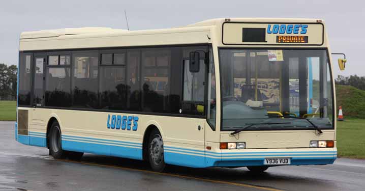 Lodge's Coaches Optare Excel V936VUB arriving at SHOWBUS 2010