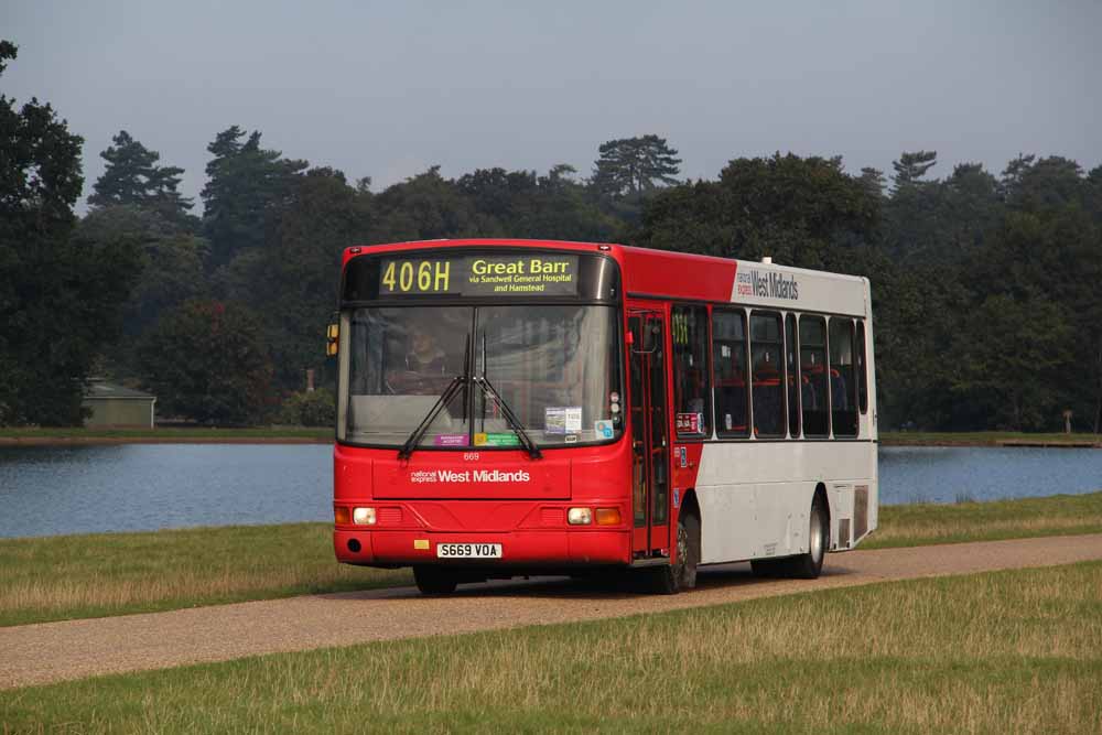 National Express West Midlands Volvo B6LE Wright 669