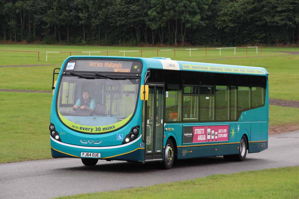 Arriva Midlands Wright Streetlite DF 3317