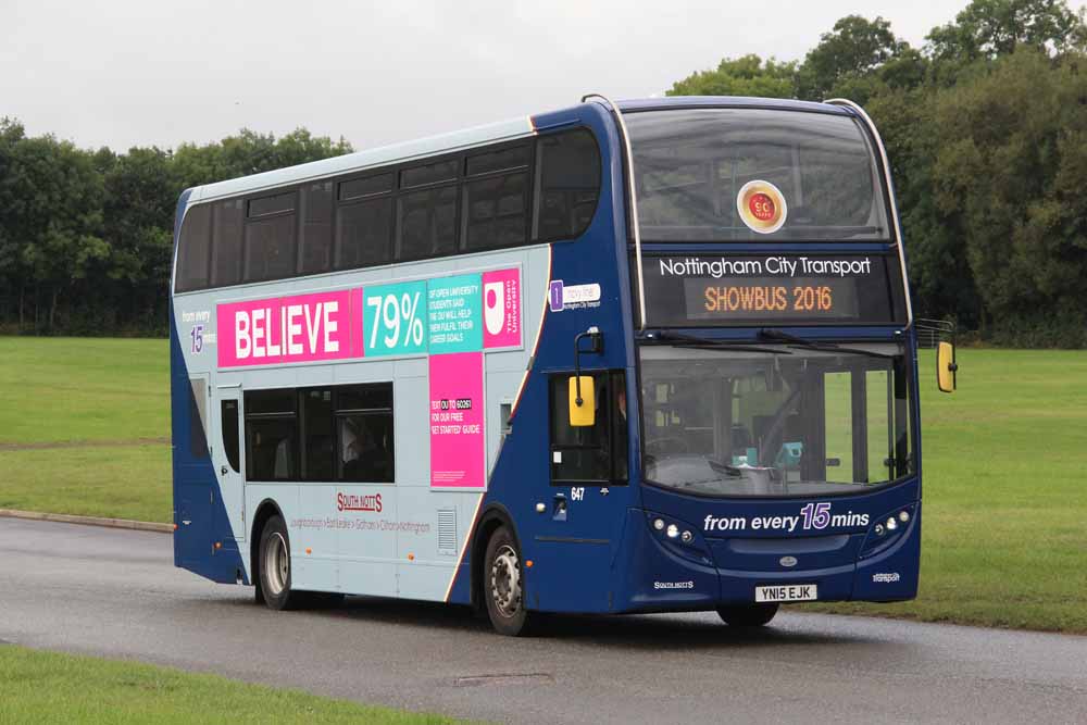 Nottingham City Scania N230UD Alexander Dennis Enviro400 647