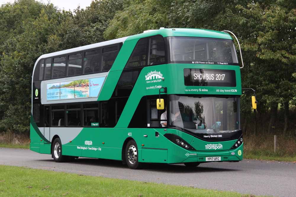 Nottingham Scania N280UD ADL Enviro400City 403