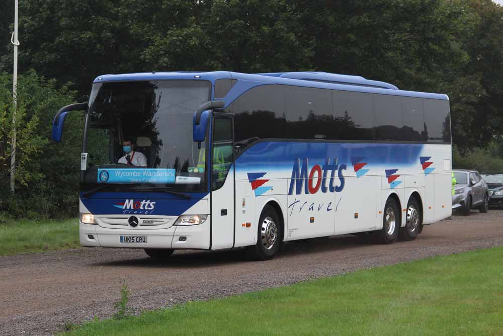 Motts Travel Mercedes Tourismo UK15CRU