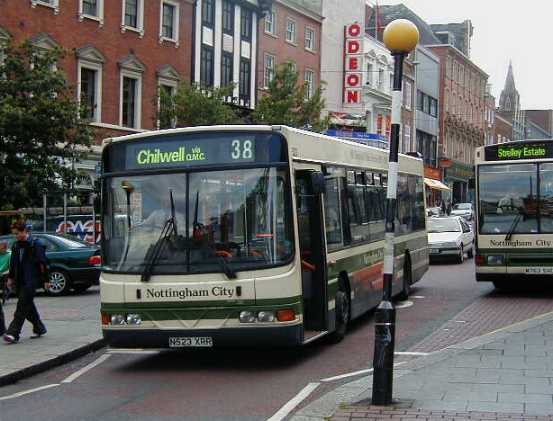 Nottingham City Transport Scania L113CRL Wright 523