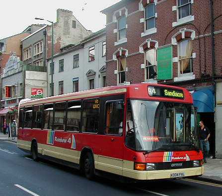 Trent-Barton Optare Delta Rainbow Route 4