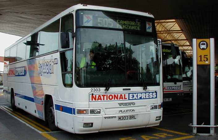 First Western National Volvo B10M Plaxton Expressliner 2303