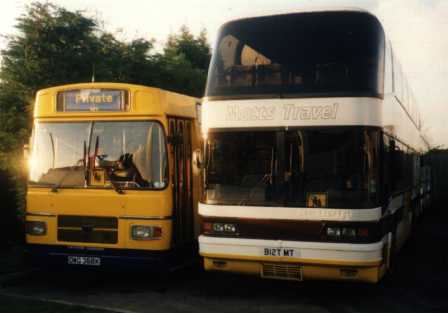 Motts Skyliner and Leopard/Plaxton Bustler