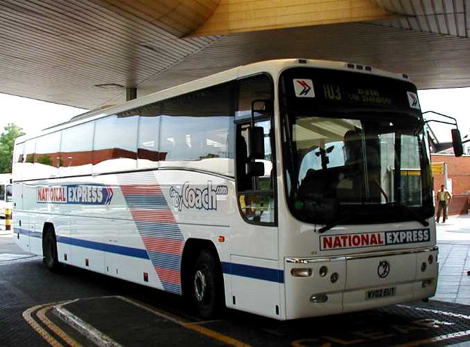 First Bristol National Express 12.8m Volvo B12M Plaxton Paragon 2572