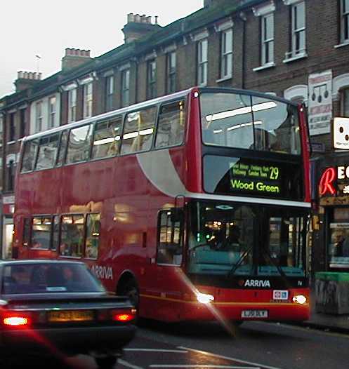 Arriva London DAF DB250 Plaxton President DLP74