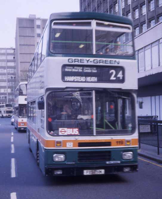 Grey Green Volvo Citybus Alexander 119