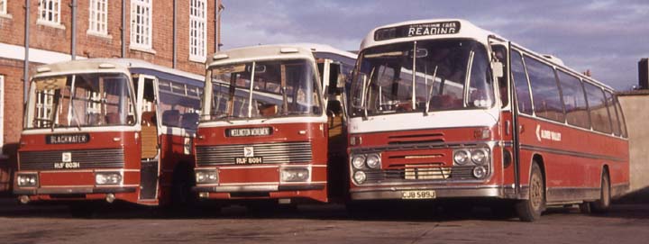 Alder Valley Bristol RELH6G Plaxton Panorama Elite 63 and Leyland Leopard Duple Commander IV 39 & 37