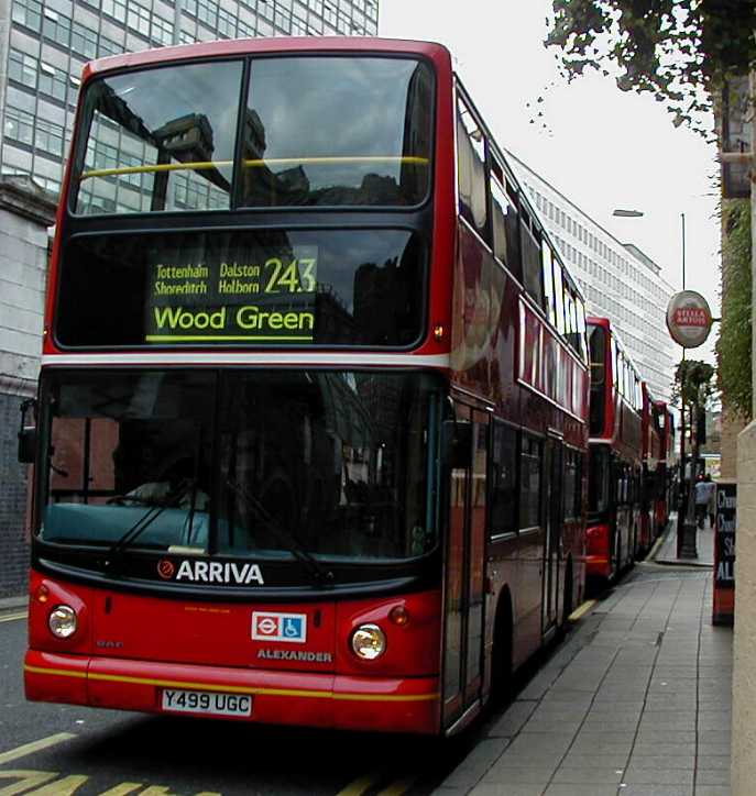 Arriva London DLA299 DAF DB250 Alexander ALX400