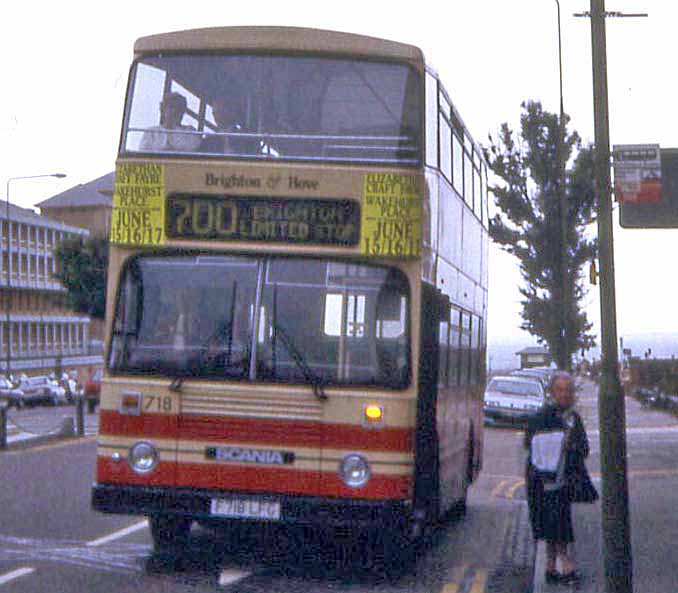 Brighton & Hove Scania N113DR East Lancs 718