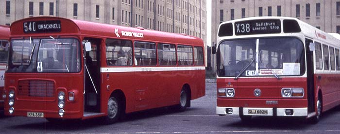 Alder Valley Bristol LH6L ECW 540 & Hants & Dorset Leyland National 3646