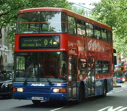 Metroline London Olympian Northern Counties V214