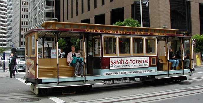 San Francisco MUNI California cable car 57