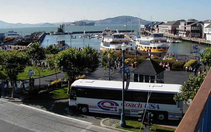 Coach USA MCI at Pier 39 San Francisco