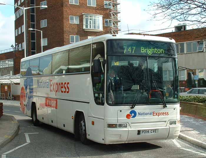 Cambridge National Express Volvo B10M Plaxton Premiere 350 Expressliner 314