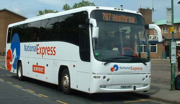 National Express Volvo B12B Plaxton Panther YN05VRT