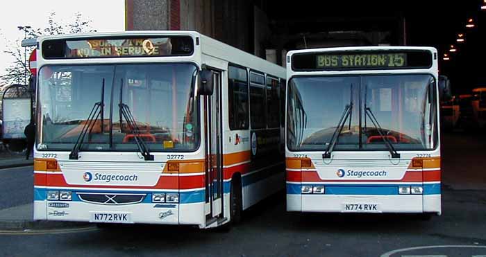 Stagecoach United Counties Dennis Dart Alexander Dash 32772 & 32774