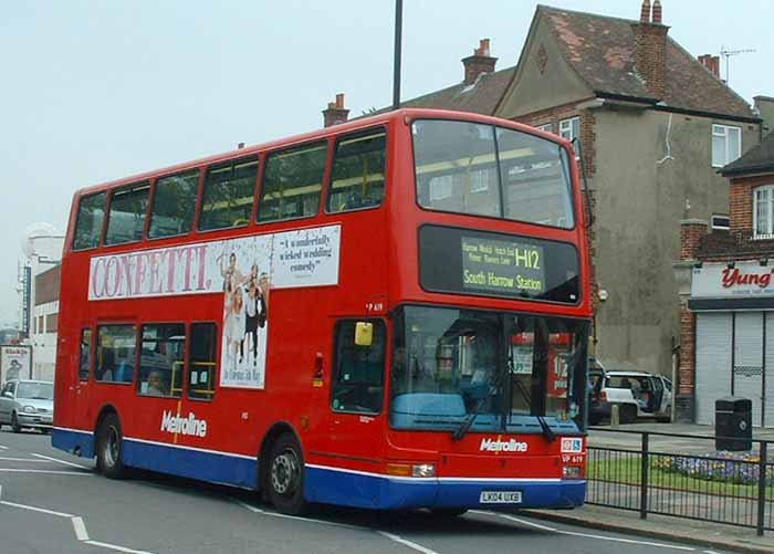 Metroline Volvo B7TL Plaxton President VP619