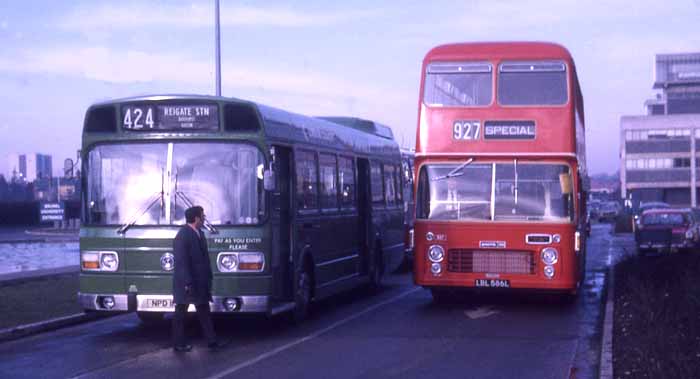 Alder Valley Bristol VRTSL2 927 ECW & London Country Leyland National LN15