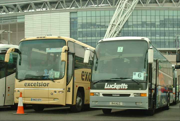 Lucketts Dennis Javelin Berkhof Axial 4920 & Excelsior Volvo B12M Plaxton 615