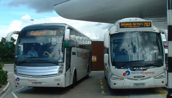 National Express Scania K114EB Irizar Century PB2000 & First Cymru Scania K340EB Caetano Levante