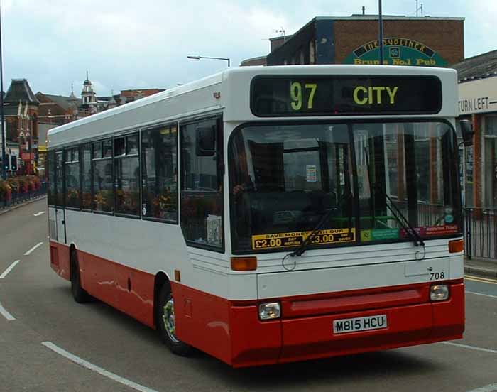 Diamond Bus Dennis Dart Plaxton 708