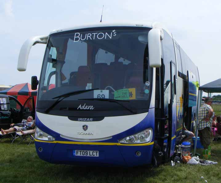 Burtons Scania K340EB Irizar Century FT09LCT