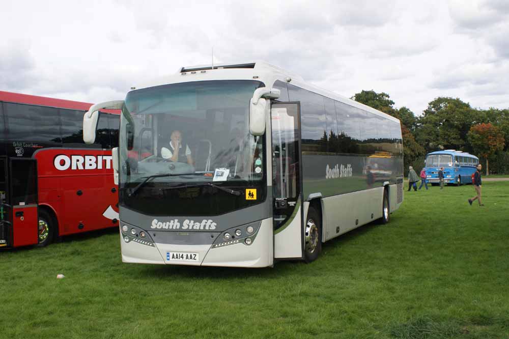 South Staffs Volvo B8R Plaxton Leopard AA14AAZ