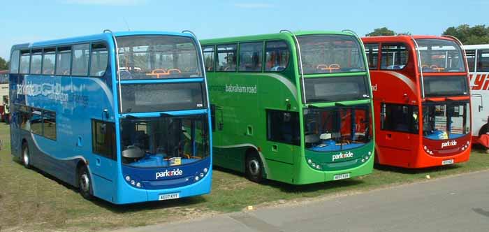 Stagecoach Cambridge Alexander Dennis Enviro400 Park & Ride 19928, 19314 & 19302