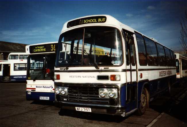 Western National Leyland Leopard/Plaxton Supreme Express AFJ715T