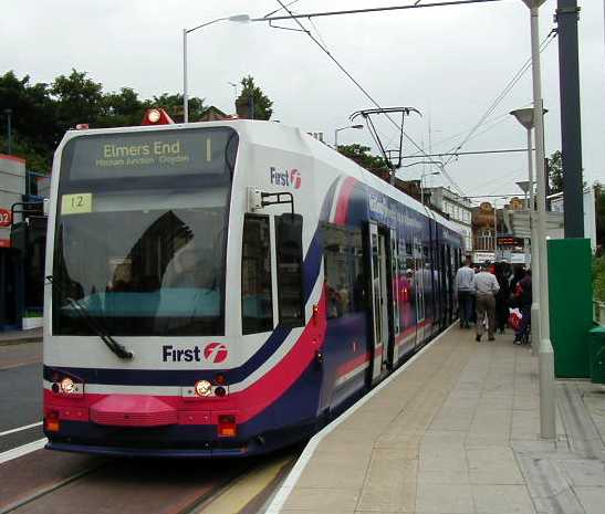 Croydon Tramlink First tram