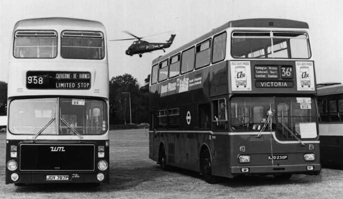 West Midlands PTE Volvo Ailsa 4787 & London Transport MCW Metropolitan MD30