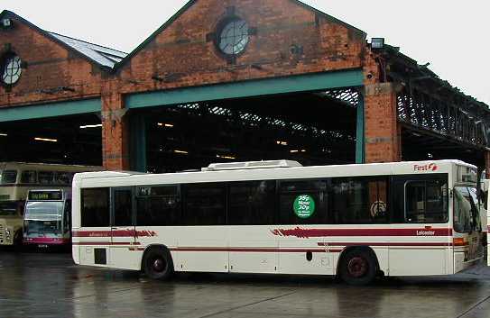 First Leicester Mercedes O405/Optare