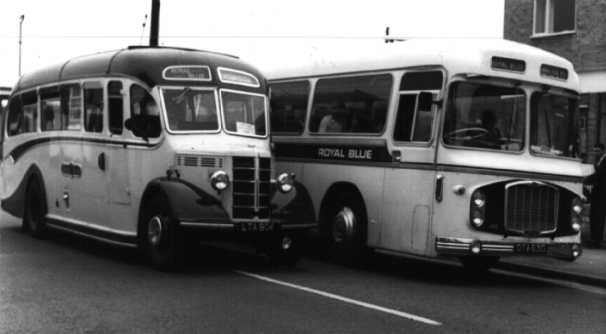 Royal Blue Bristol RELH OTA631G & Bedford OB LTA904