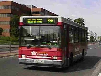 London United Dennis Dart Plaxton 556