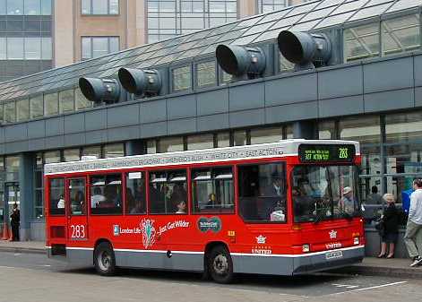 London United Dennis Dart Plaxton 283