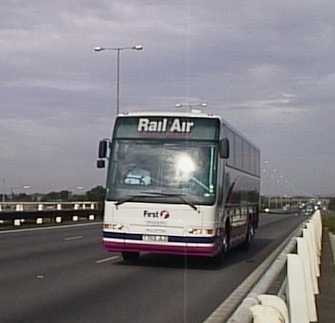 First Beeline Volvo B12BT Plaxton Excalibur Rail Air coach 703