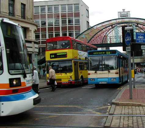 Sheffield Stagecoach SuperTram, First Mainlne MCW Metrobus & Andrews Volvo B6